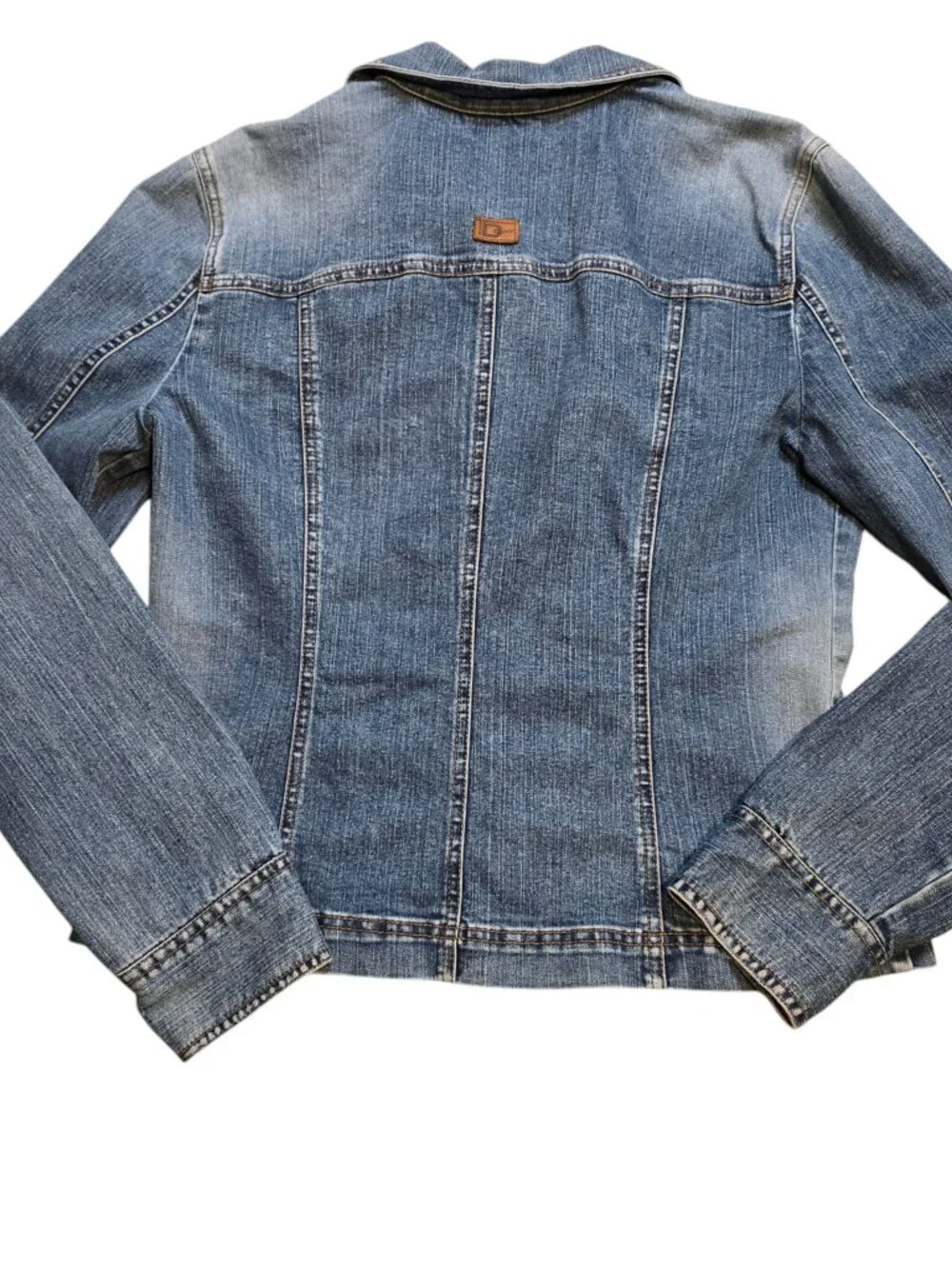 DKNY Jeans Vintage YSK Medium Wash Denim Jacket XL - Picture 6 of 12